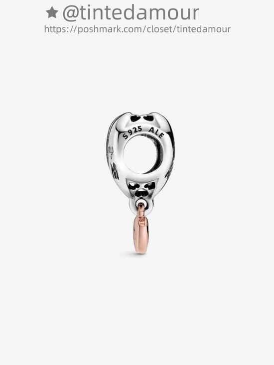 Pandora Love You Mom Heart Charm|Pendant|Two-tone - Picture 3 of 6